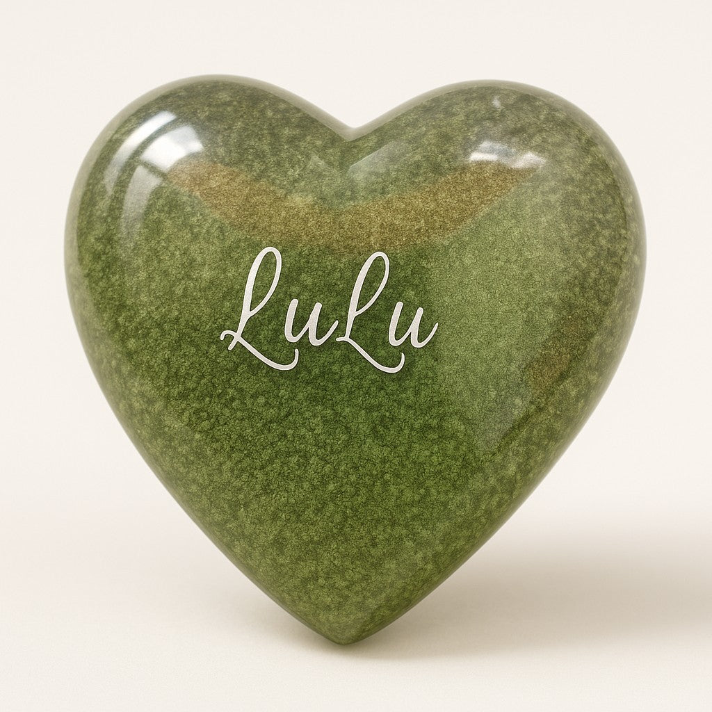 "Companion Memory" Heart  Appr. 2¾″ x 2¾″ x ¾″- 1″ Thick - Granted Quality 