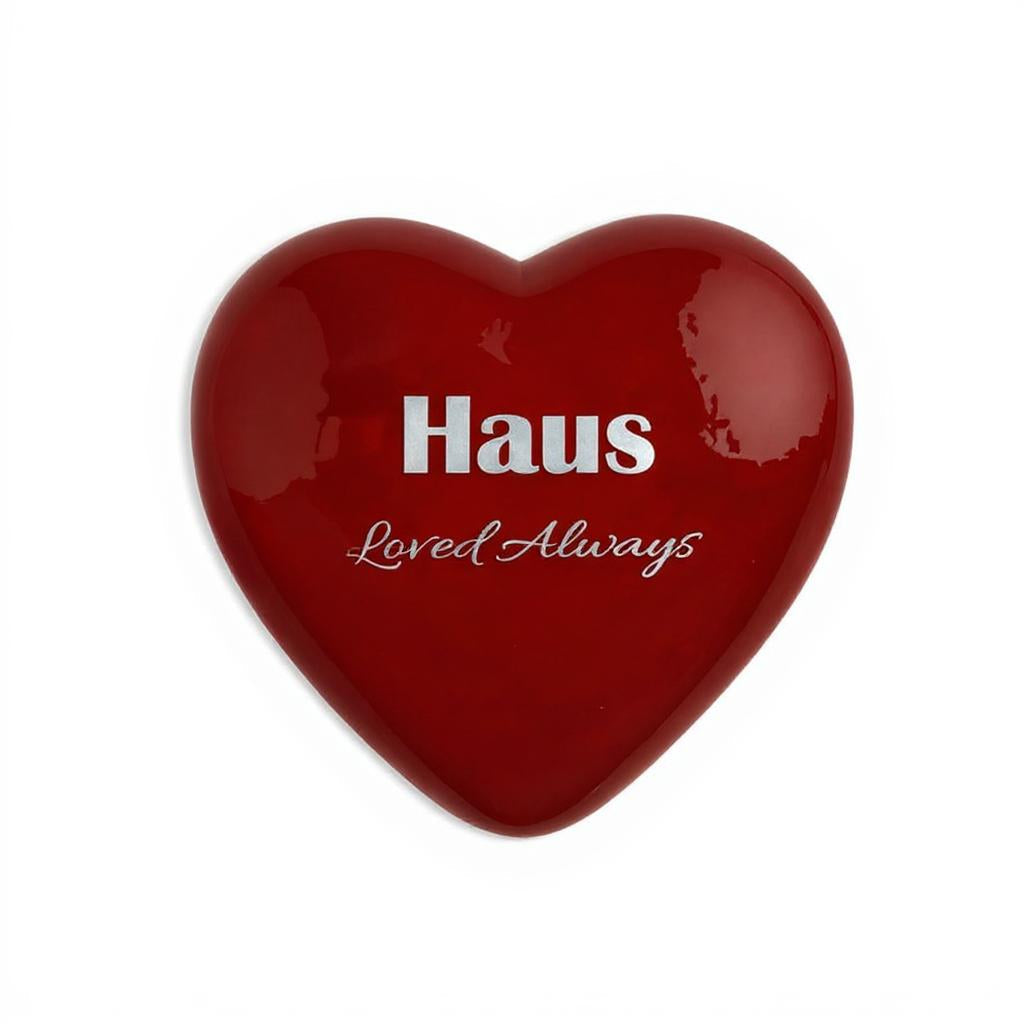 "Companion Memory" Heart  Appr. 2¾″ x 2¾″ x ¾″- 1″ Thick - Granted Quality 