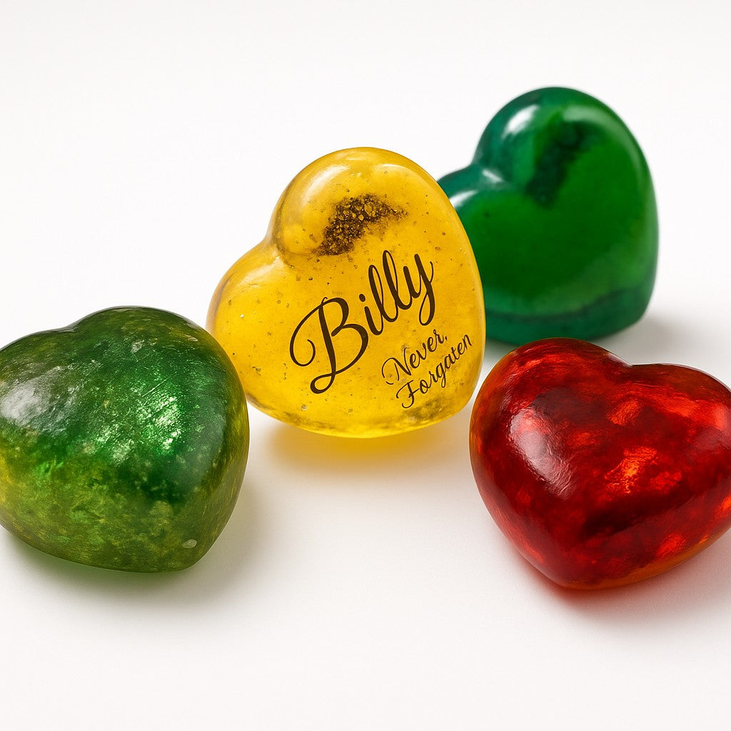 "Companion Touchstone" Heart Appr. 1 ½" X 1 ½" X ¾" Thick - Granted Quality 