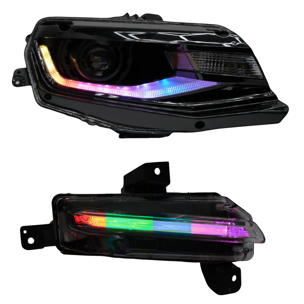Chevrolet Camaro Flow Series Multicolor DRL Boards (2016-2018) - Granted Quality 