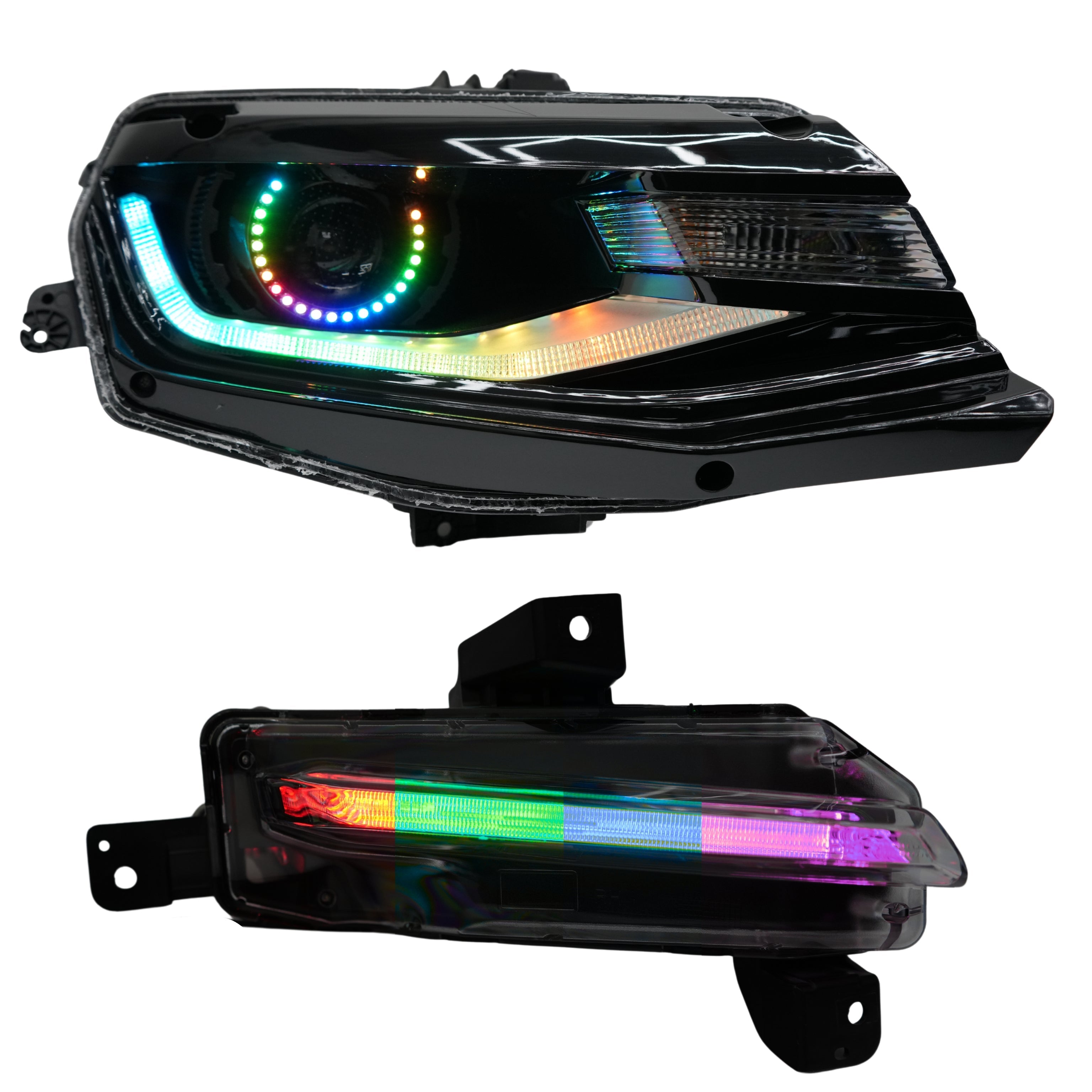 Chevrolet Camaro Flow Series Multicolor DRL Boards (2016-2018) - Granted Quality 