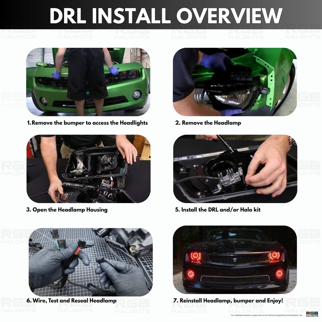 Chevrolet Camaro RS/SS RGBW DRL Boards (2010-2013) - Granted Quality 