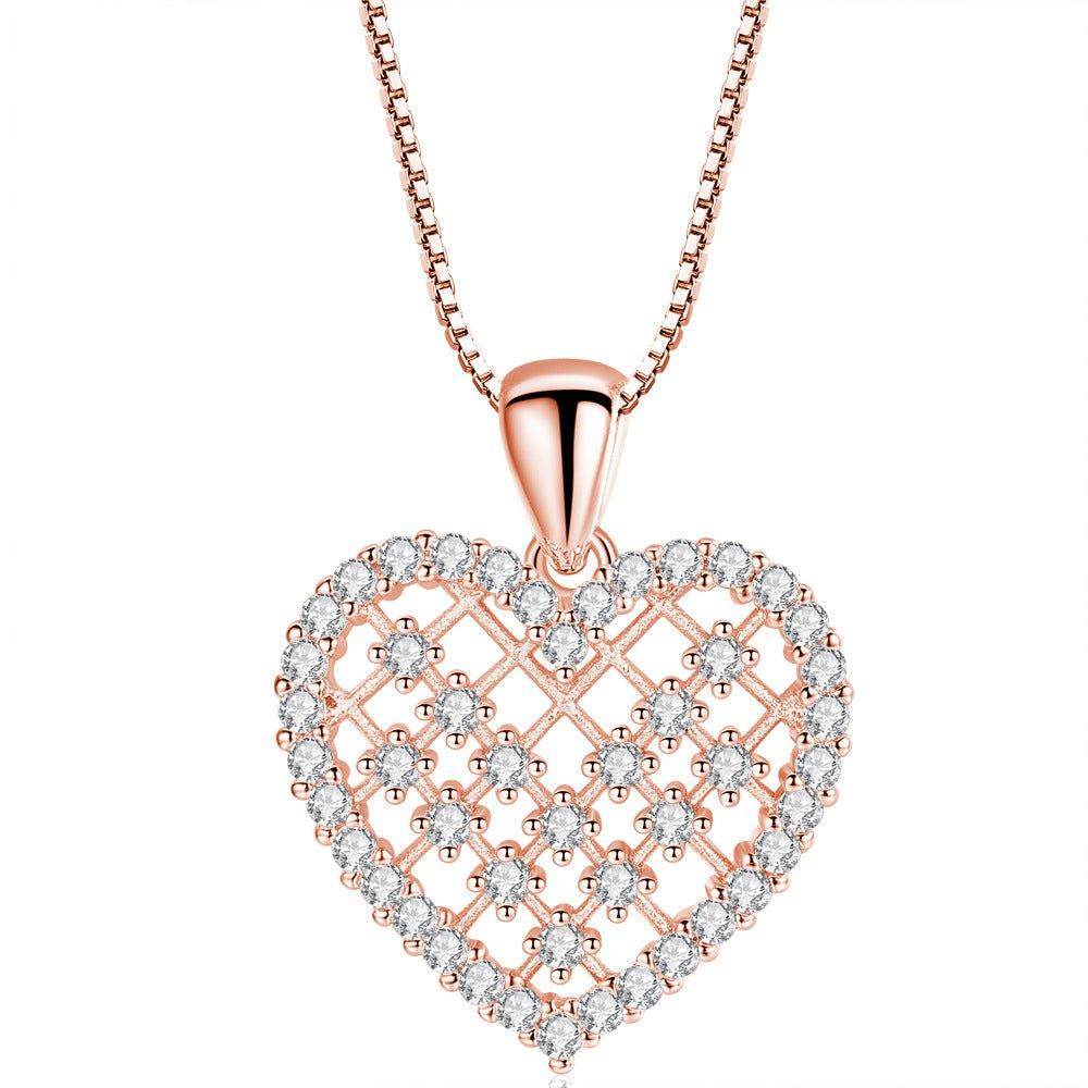 Crystal Heart Necklace - Granted Quality 