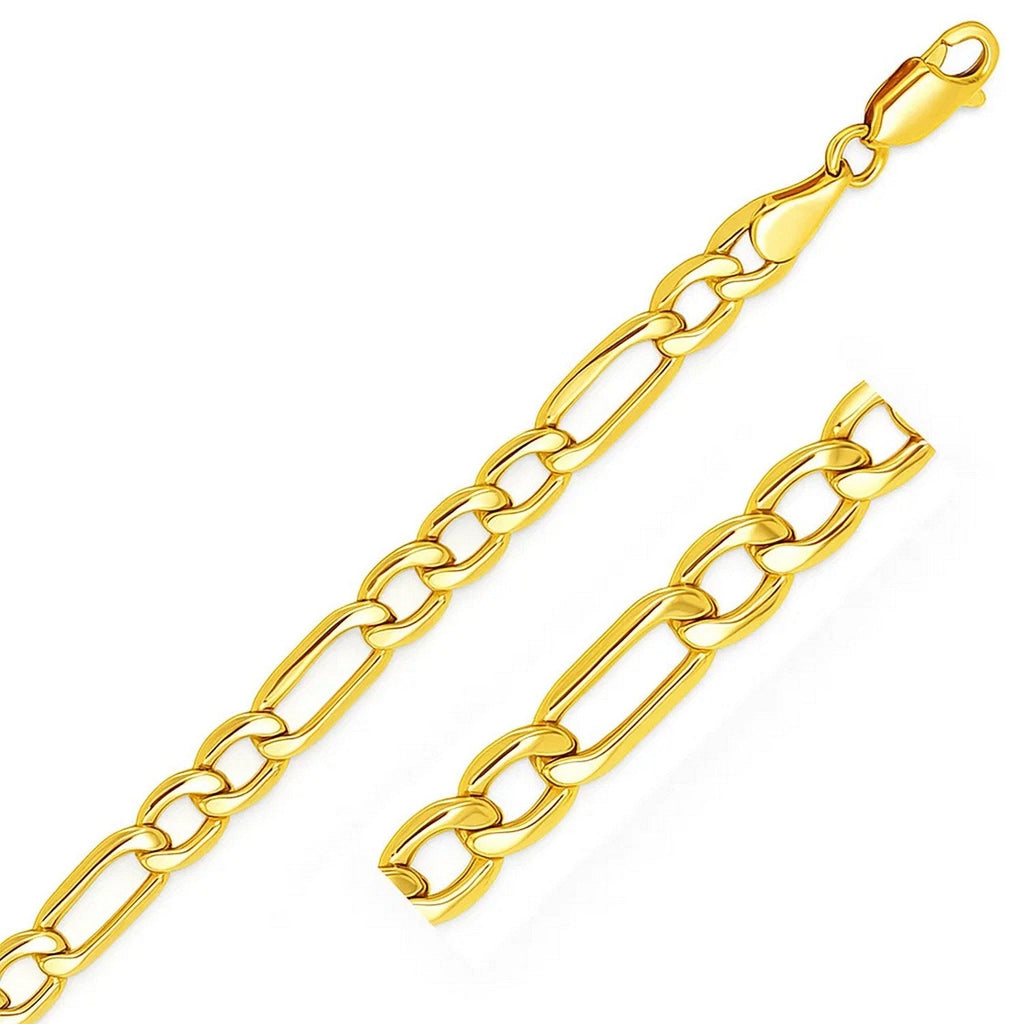 Figaro-Armband aus 14-karätigem Gelbgold (6,60 mm)