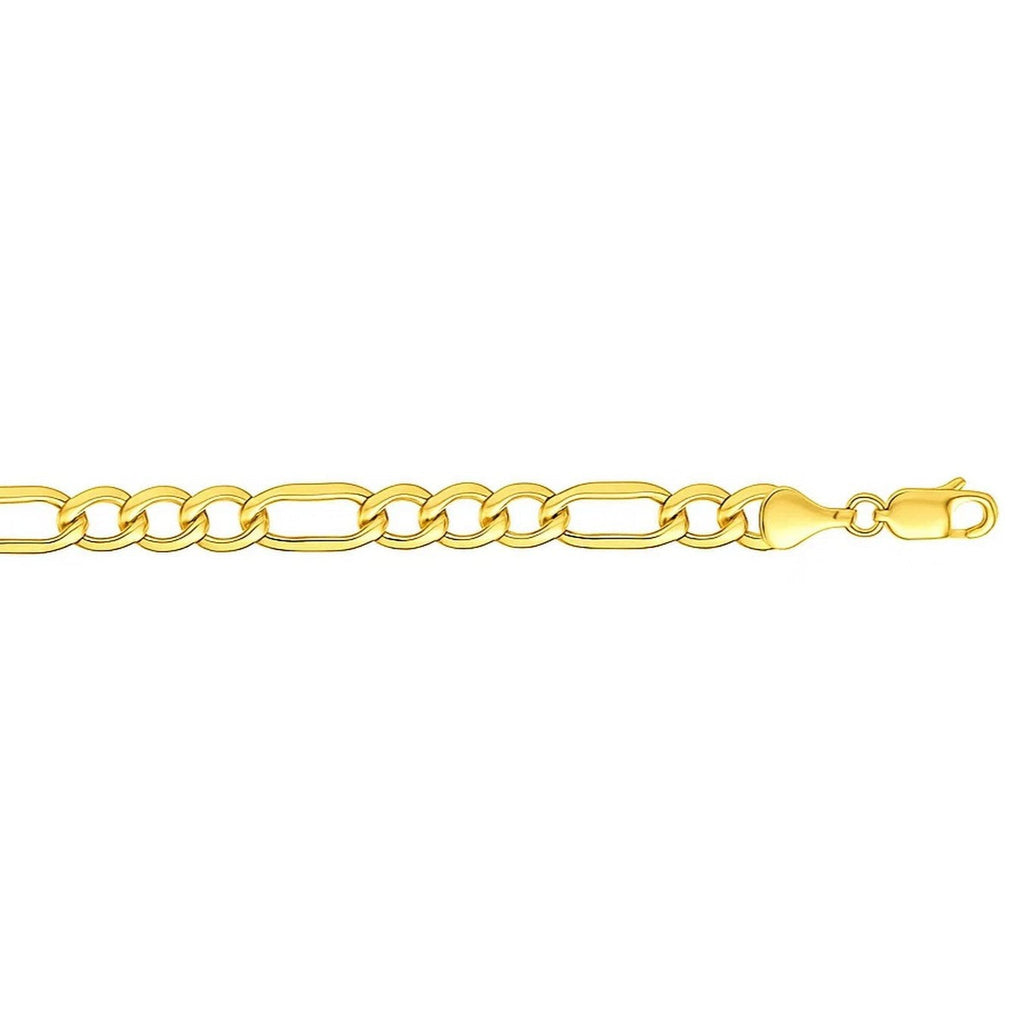 Figaro-Armband aus 14-karätigem Gelbgold (6,60 mm)