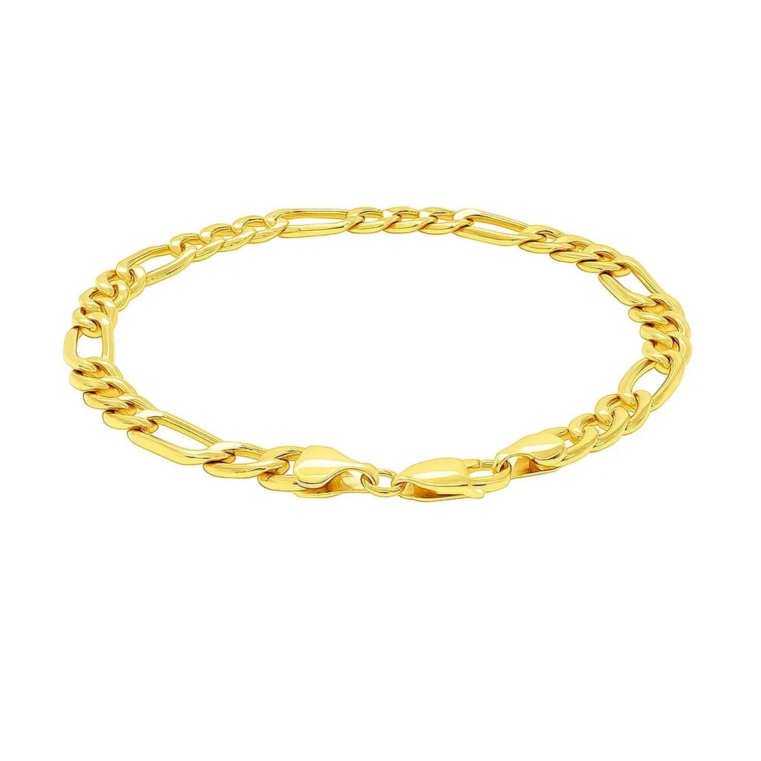 14k Yellow Gold Lite Figaro Bracelet (6.60 mm)