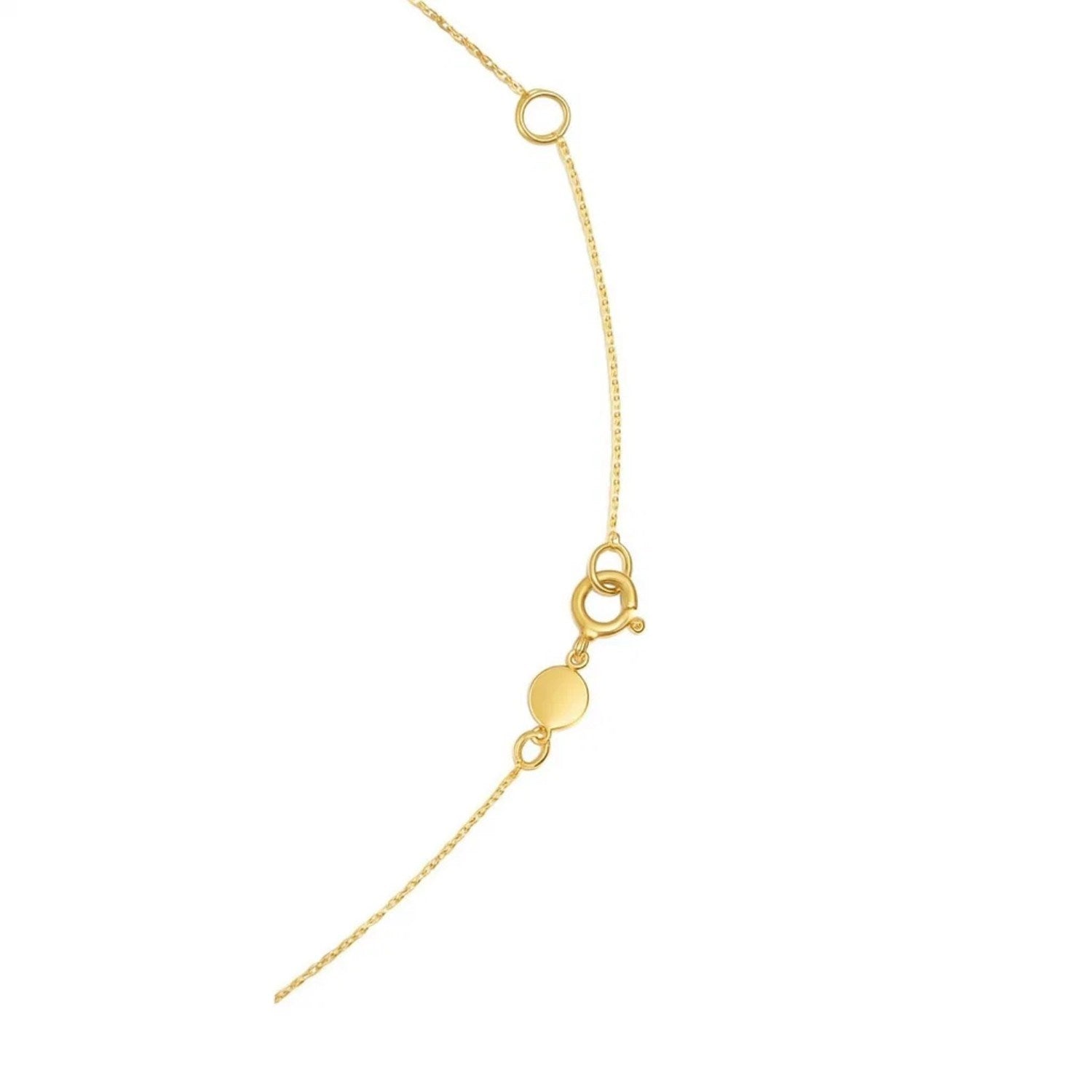 14K Yellow Gold Aquarius Necklace