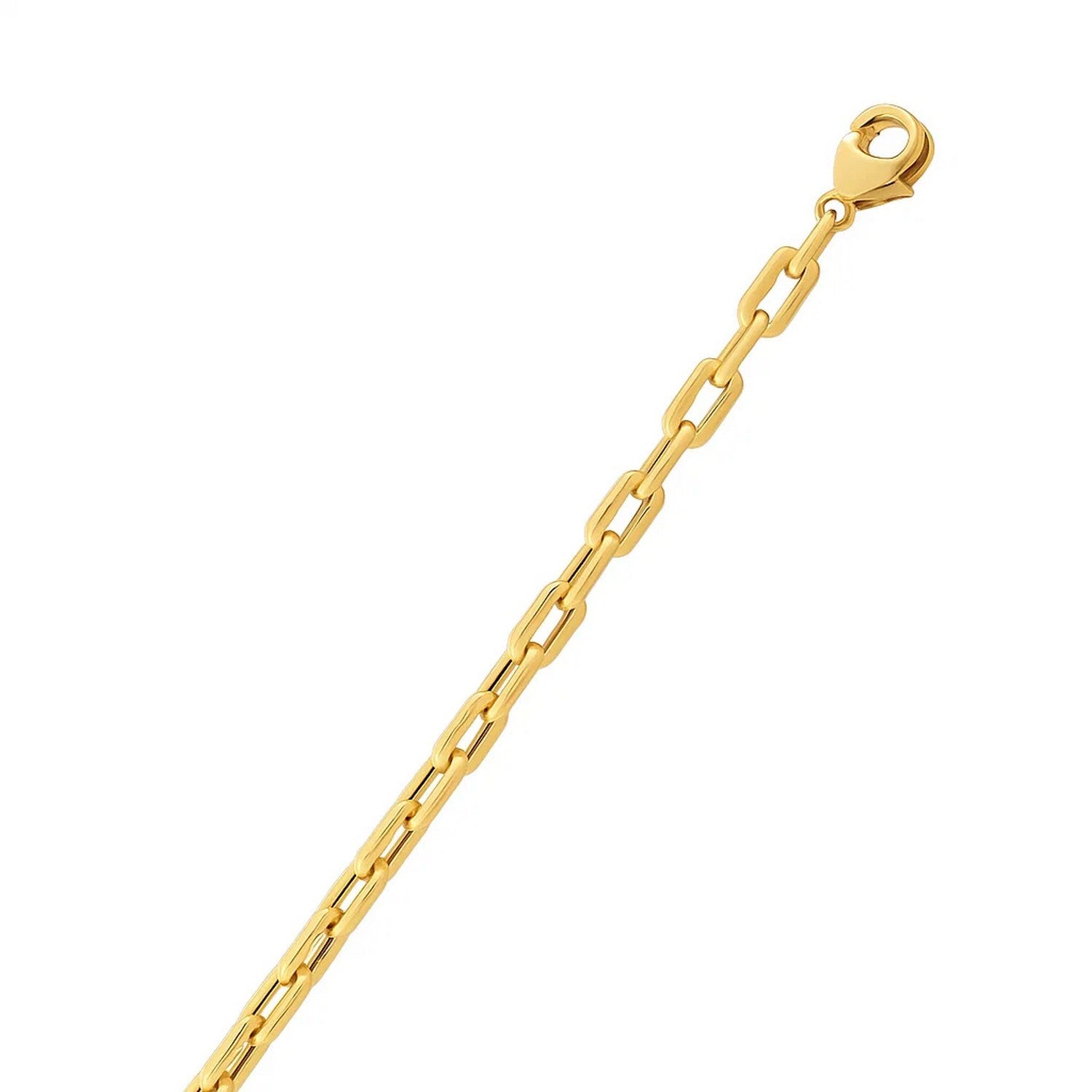 14k Yellow Gold Paperclip Chain Necklace