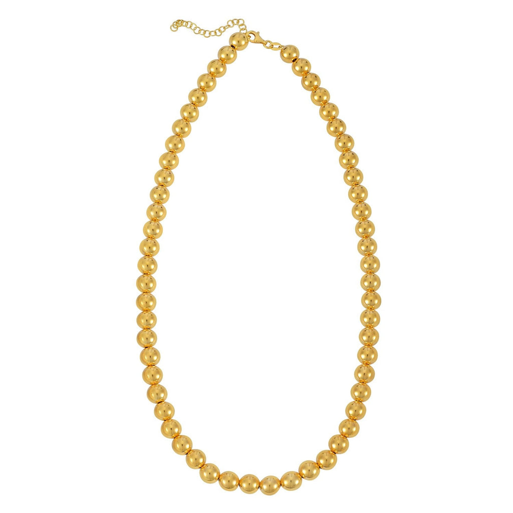 14k Yellow Gold Bead Chain (8mm)