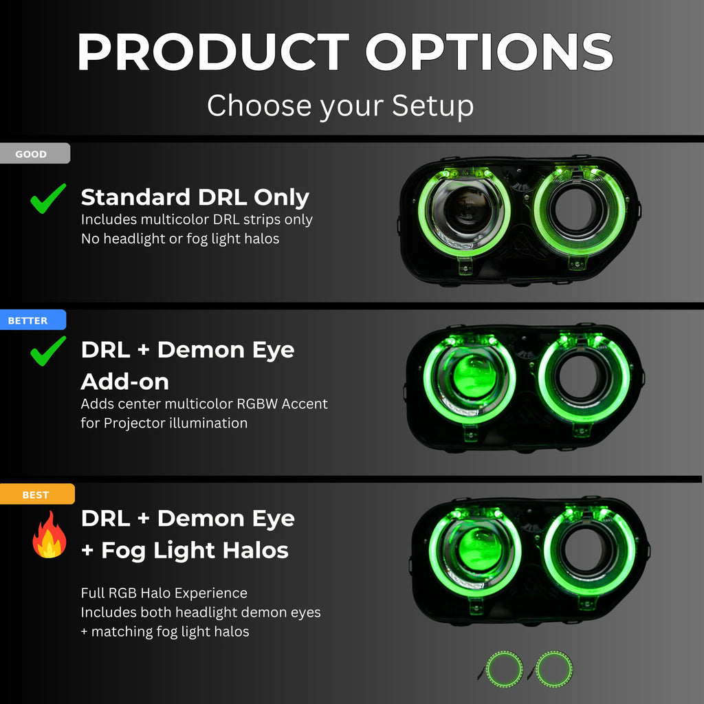 Dodge Challenger RGBW DRL Boards (2015-2023) - Granted Quality 