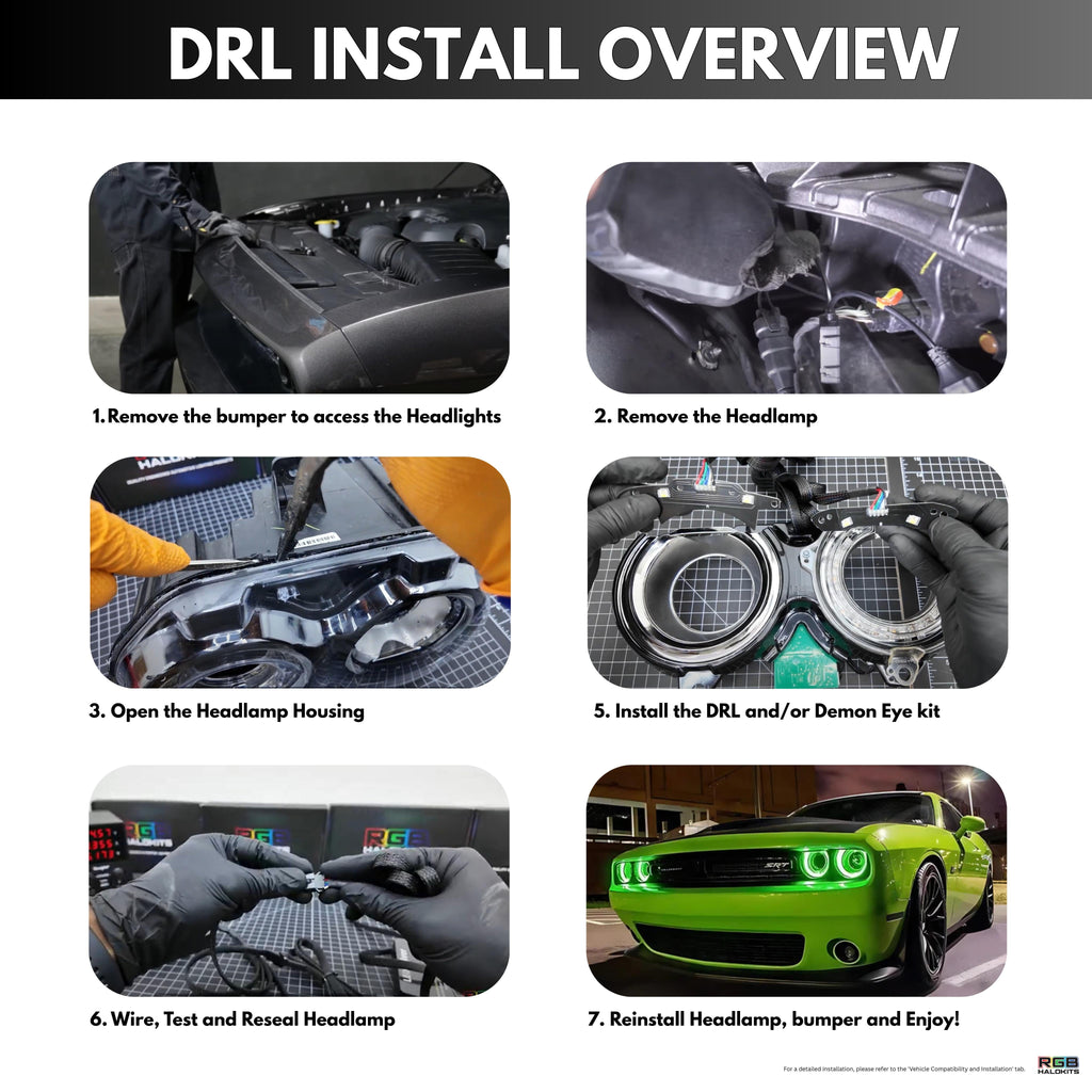 Dodge Challenger RGBW DRL Boards (2015-2023) - Granted Quality 