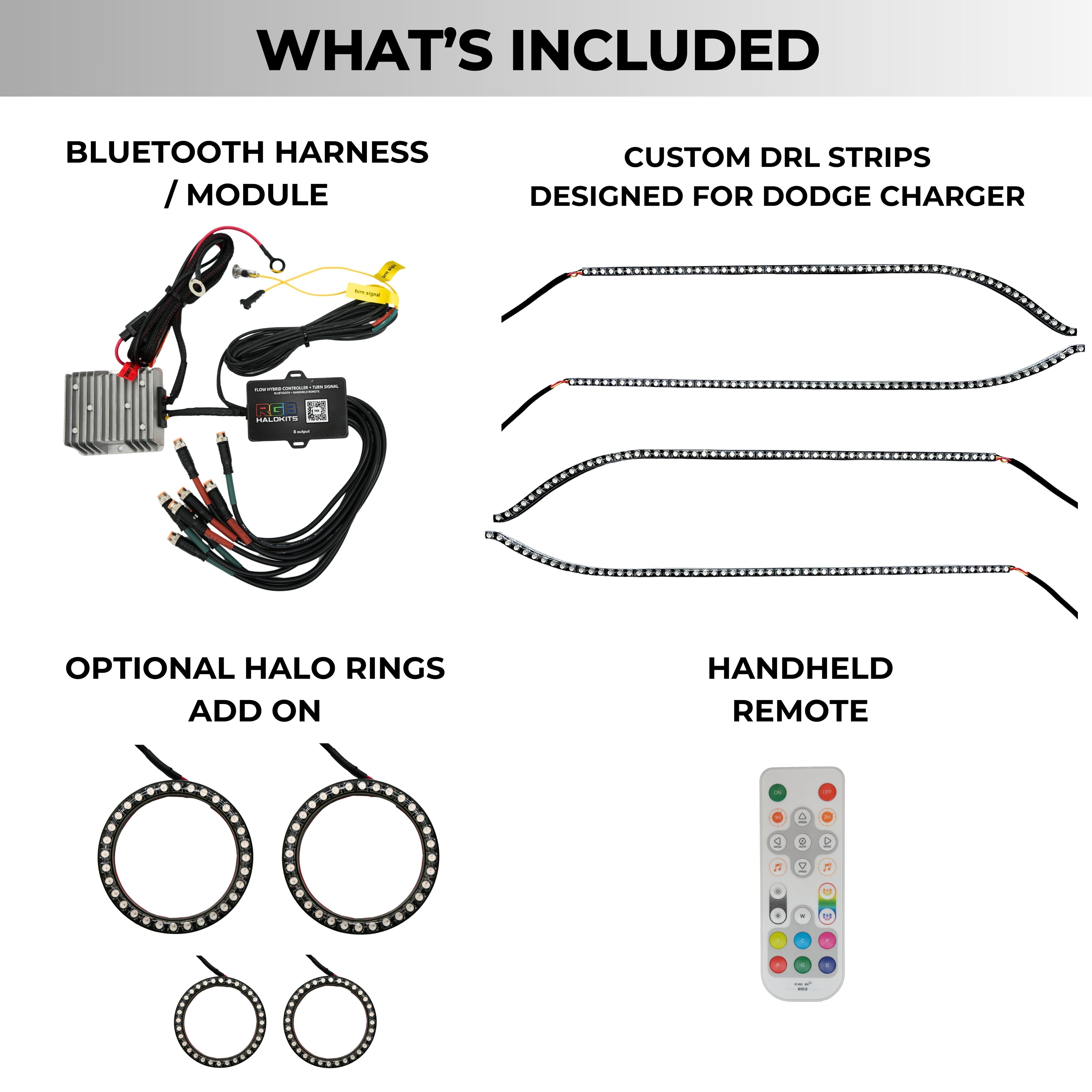 Dodge Charger Flow Series DRL Boards (2015-2023) - Granted Quality 