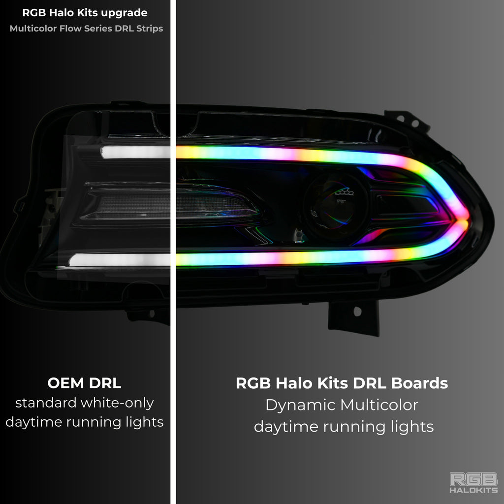 Dodge Charger Flow Series DRL Boards 2.0 | Diffused LED (2015-2023) - Granted Quality 