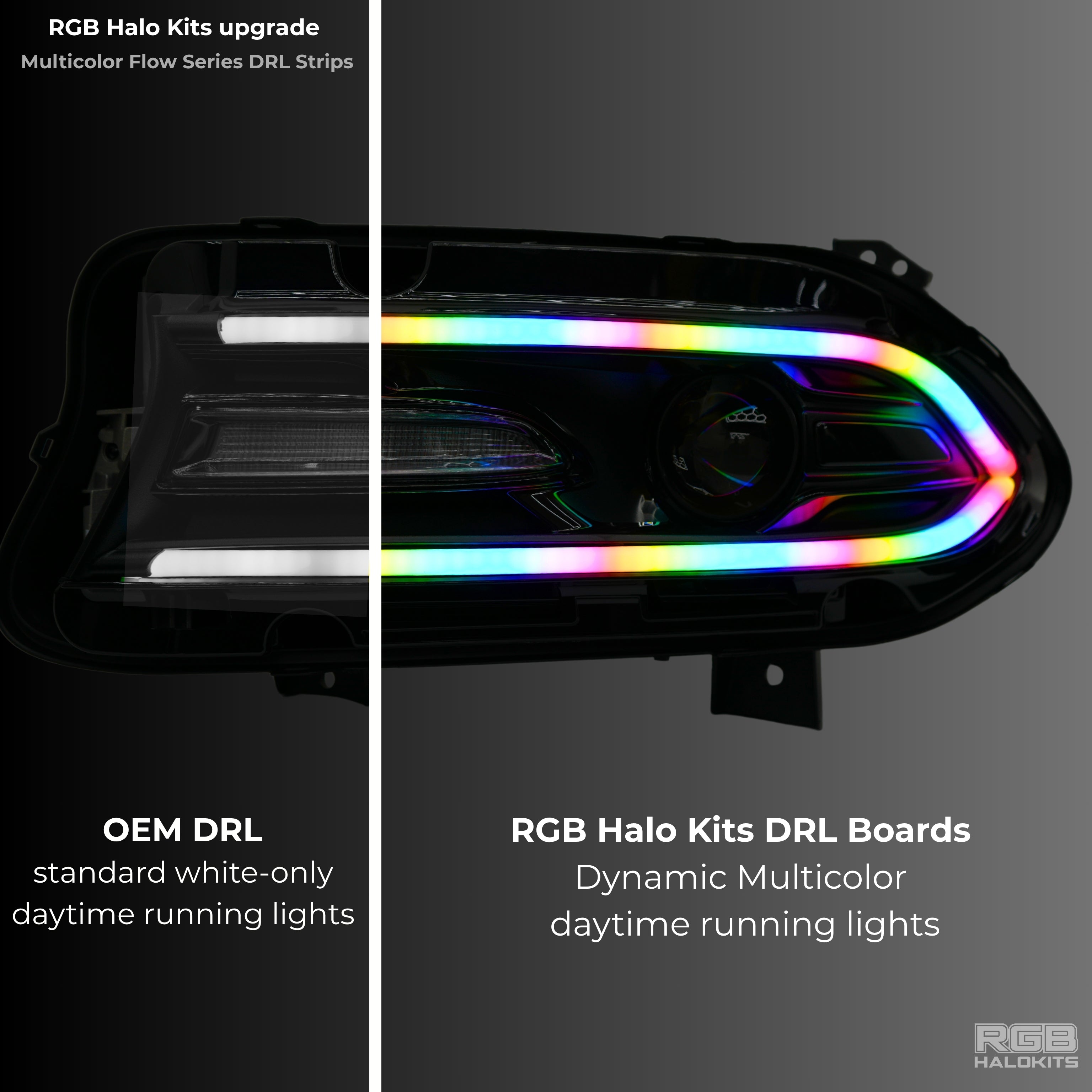 Dodge Charger Flow Series DRL Boards 2.0 | Diffused LED (2015-2023) - Granted Quality 