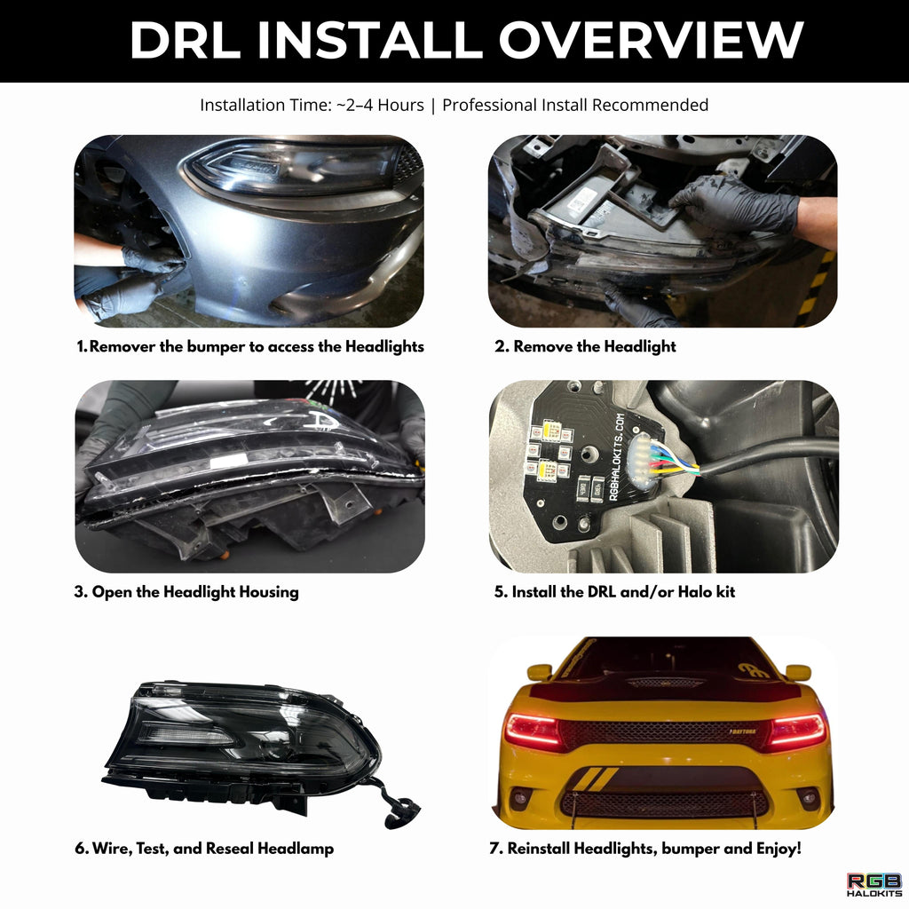 Dodge Charger RGBWA DRL Boards (2015-2023) - Granted Quality 