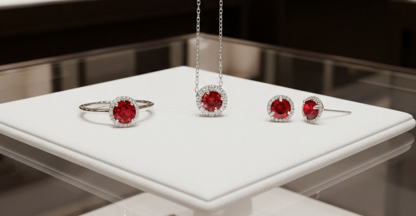 "Endless Love Collection" 14K gold w/ Diamond Halo Earrings Portuguese Cut 5.5mm - Granted Quality 