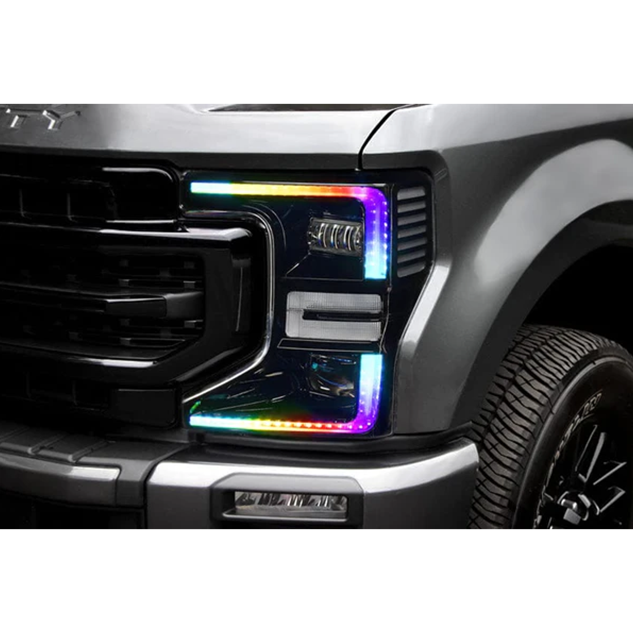 Ford F-250/350 Super Duty Multicolor Flow DRL Boards (2020-2022) - Granted Quality 