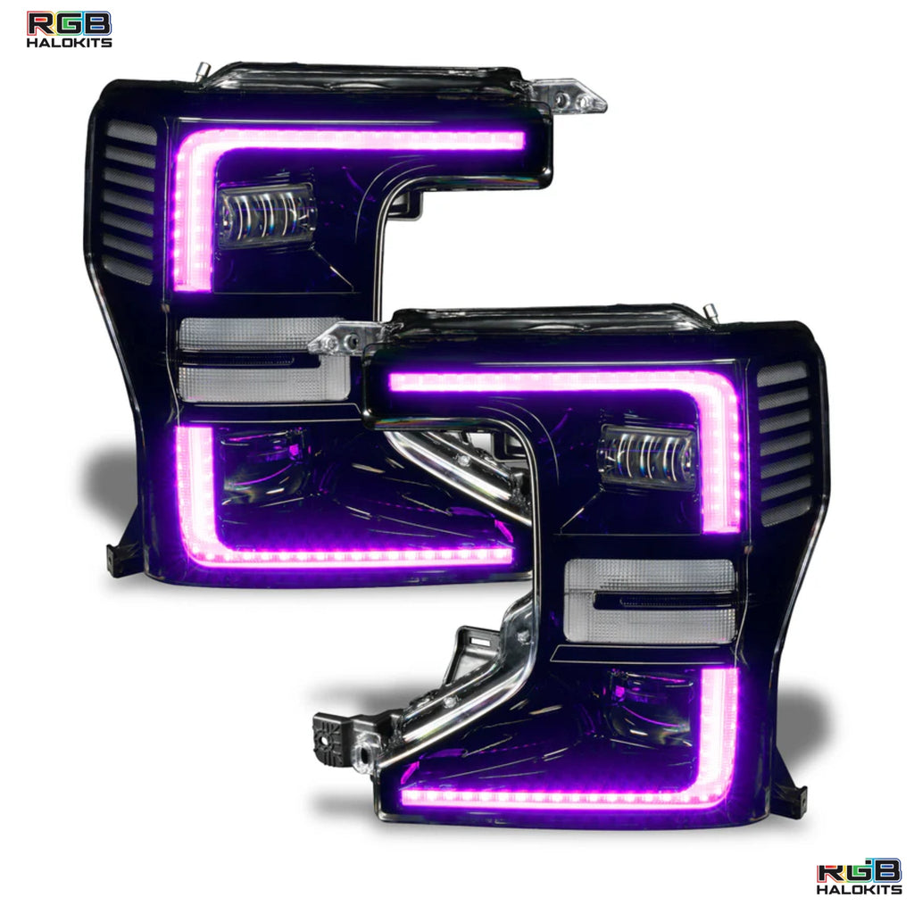 Ford F-250/350 Super Duty Multicolor Flow DRL Boards (2020-2022) - Granted Quality 