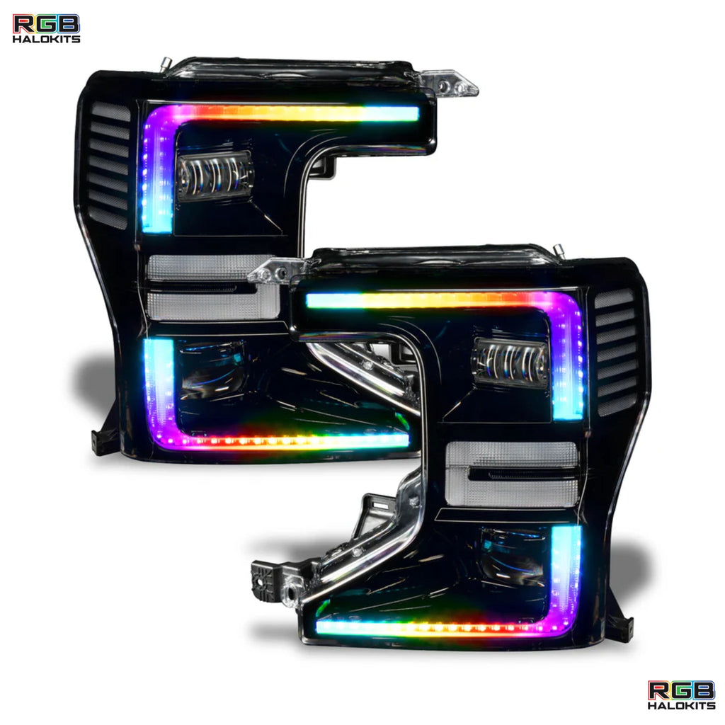 Ford F-250/350 Super Duty Multicolor Flow DRL Boards (2020-2022) - Granted Quality 