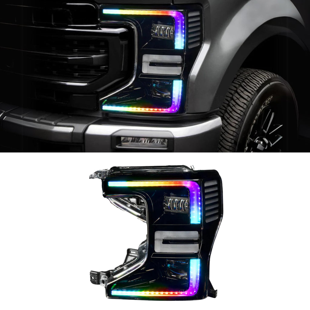 Ford F-250/350 Super Duty Multicolor Flow DRL Boards (2020-2022) - Granted Quality 