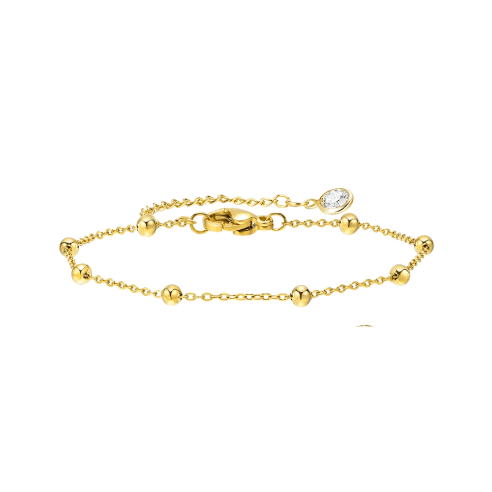 Beaded Link Bracelet with Adjustable Chain - Granted Quality 
