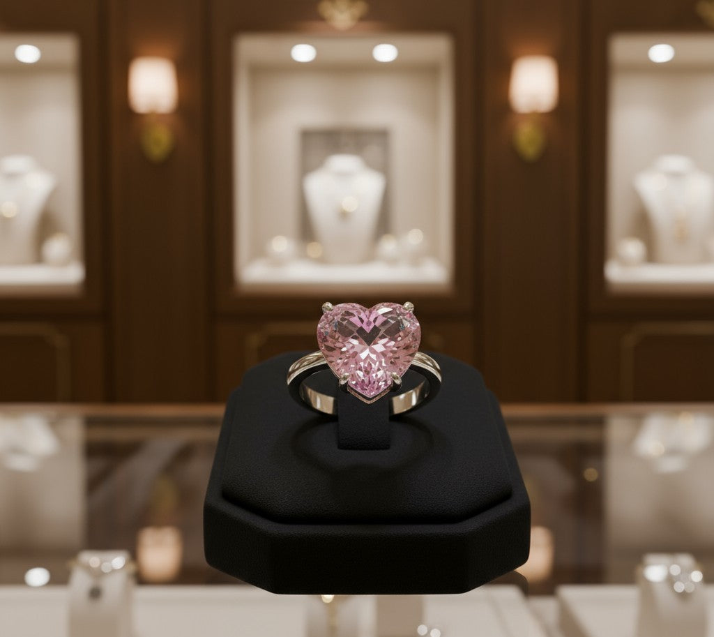 "Cherished Memories" Heart Cut Ring Large 10mm - Granted Quality 