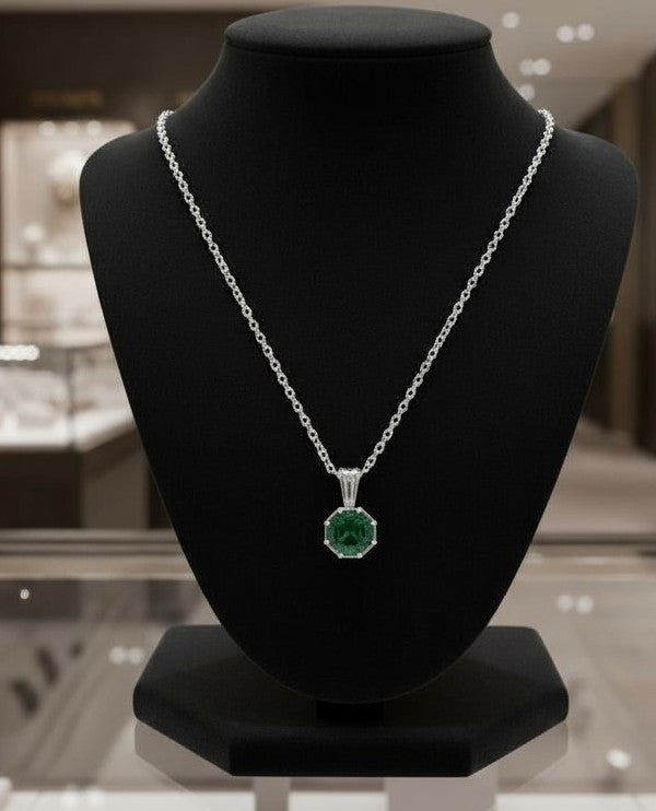 "Points of Light" Hexagon Pendant 7mm - Granted Quality 