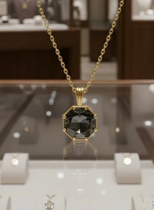 "Points of Light" Hexagon Pendant 7mm - Granted Quality 