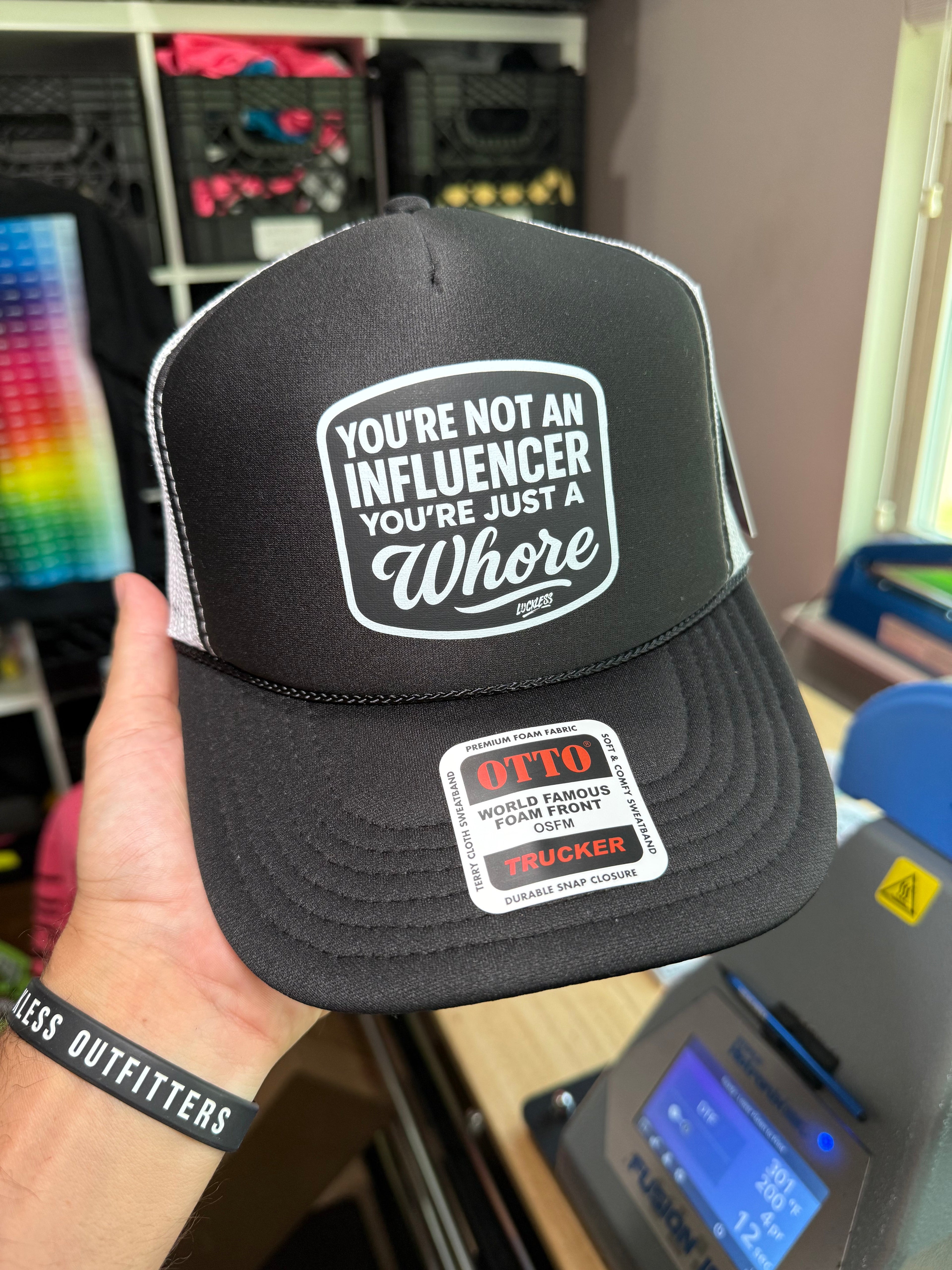 Not an Influencer Trucker Hat - Granted Quality 