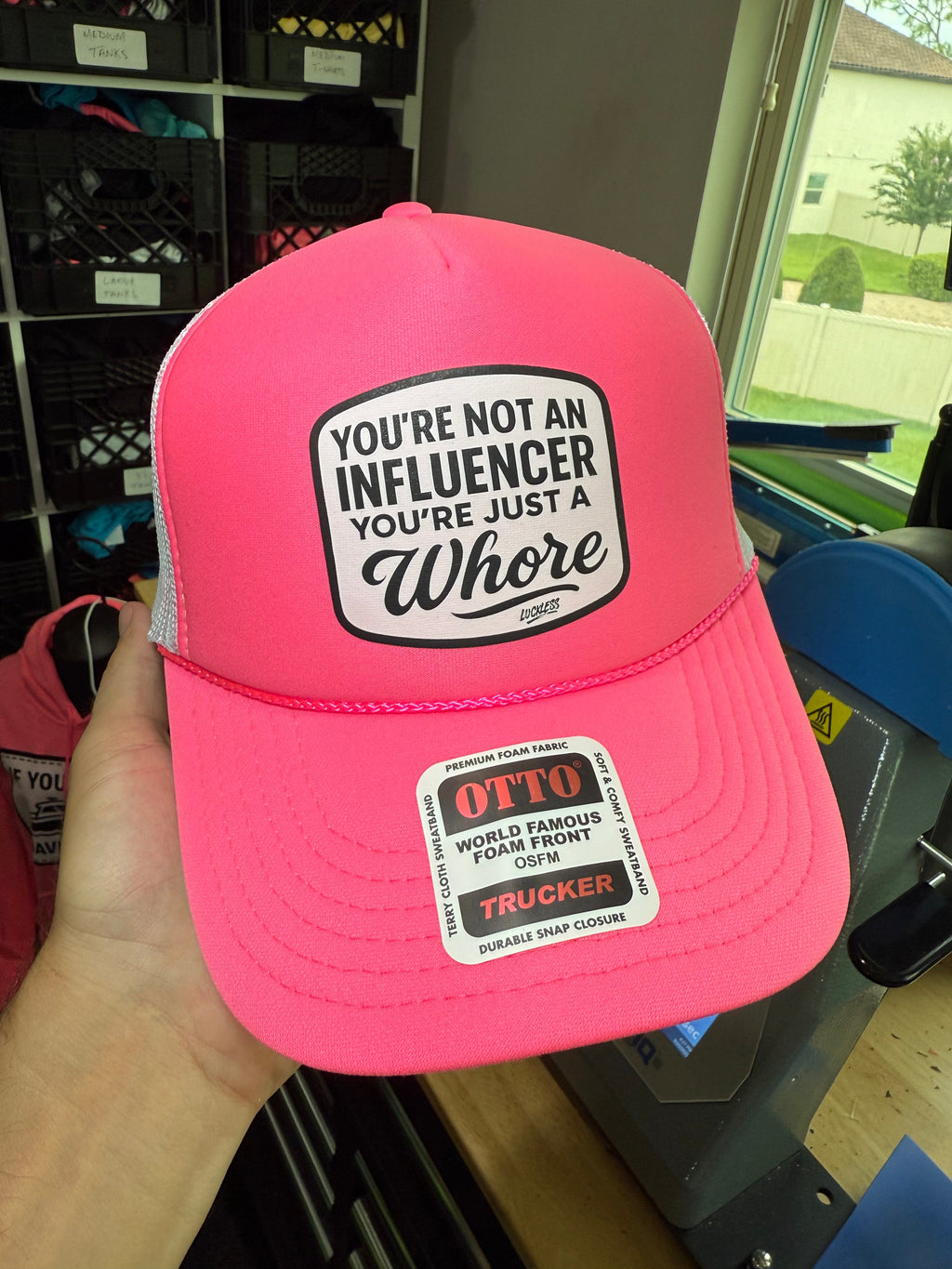 Not an Influencer Trucker Hat - Granted Quality 