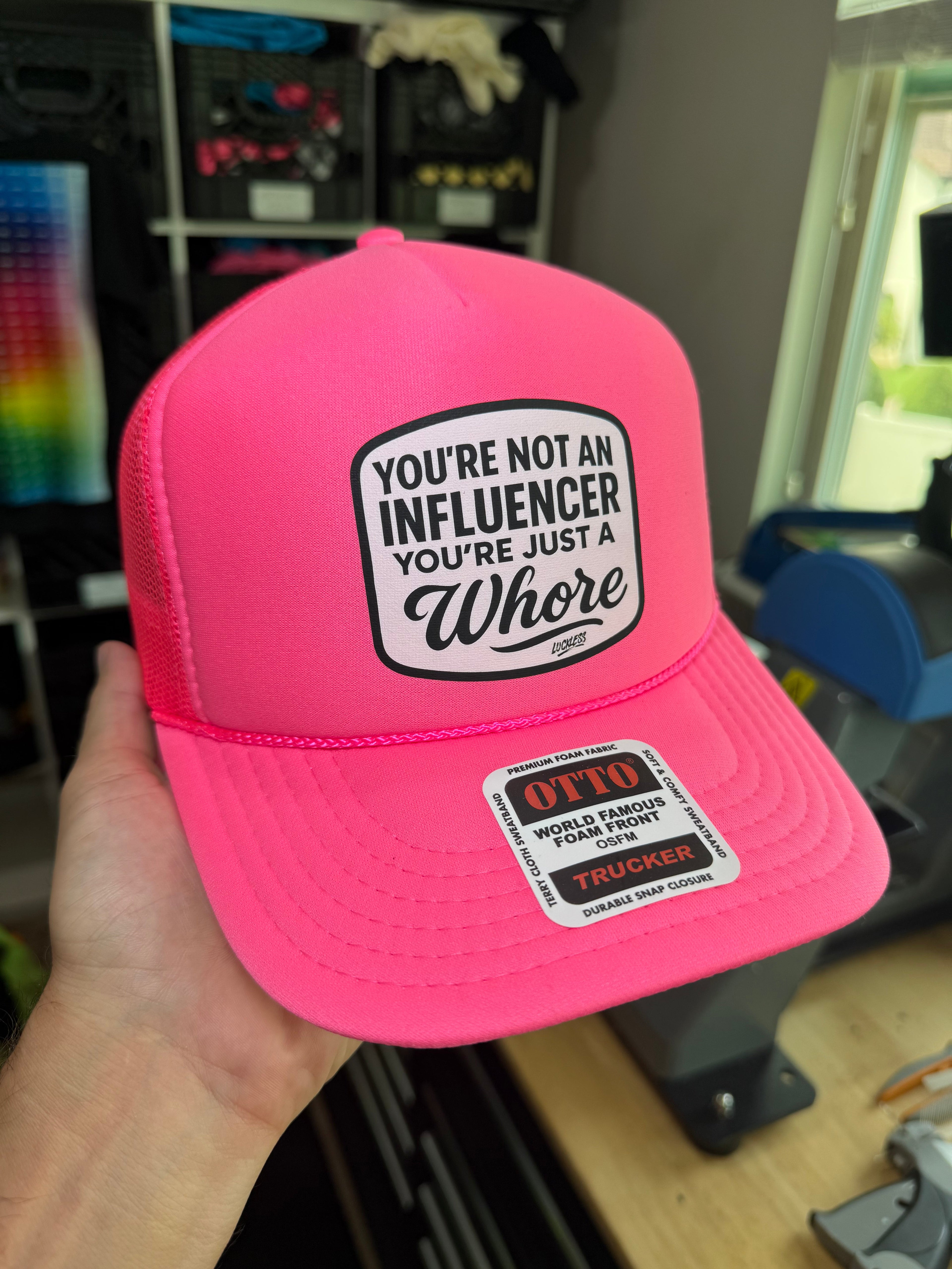 Not an Influencer Trucker Hat - Granted Quality 