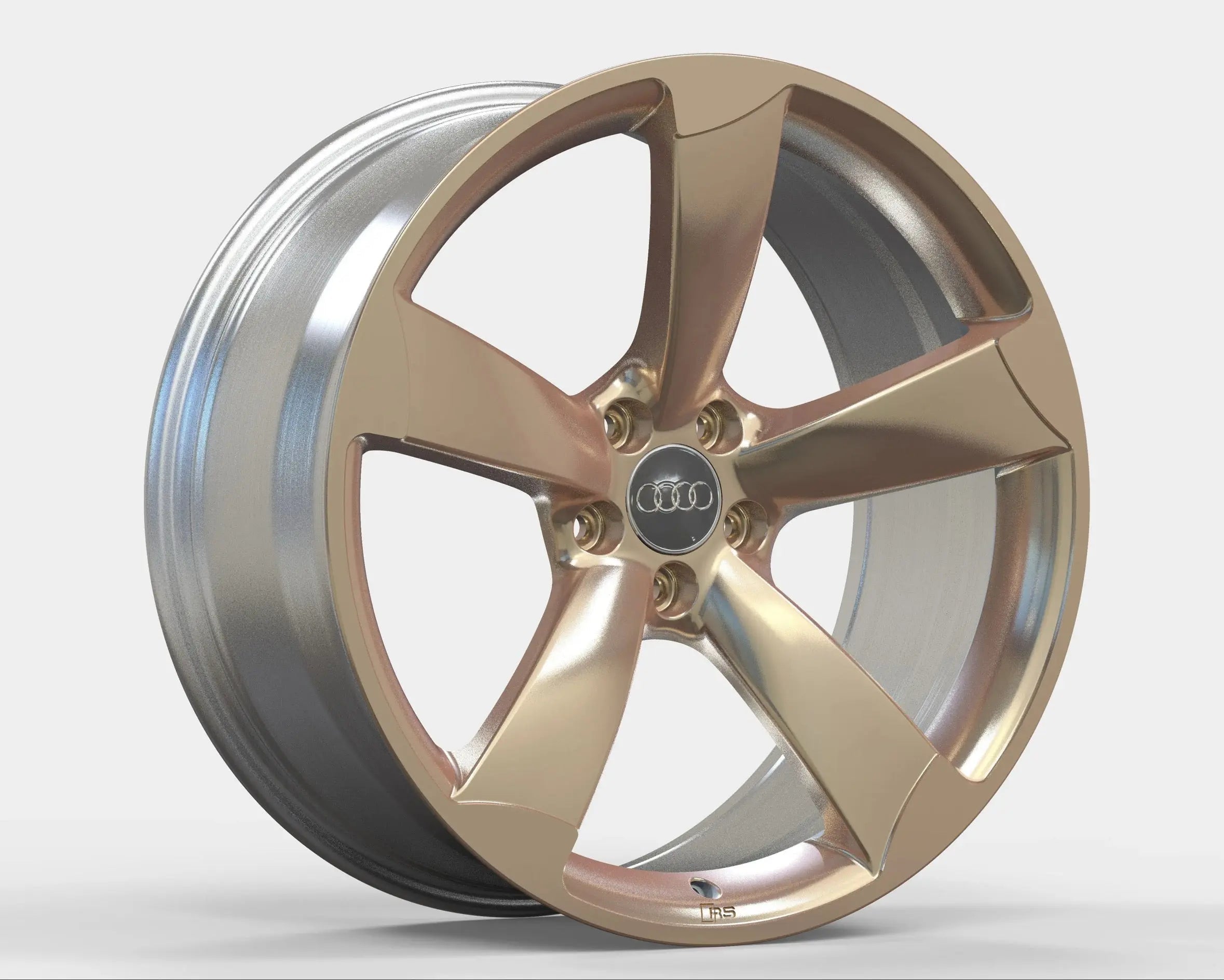 Set of Audi Forged "Rotor" Style Wheels - Granted Quality 