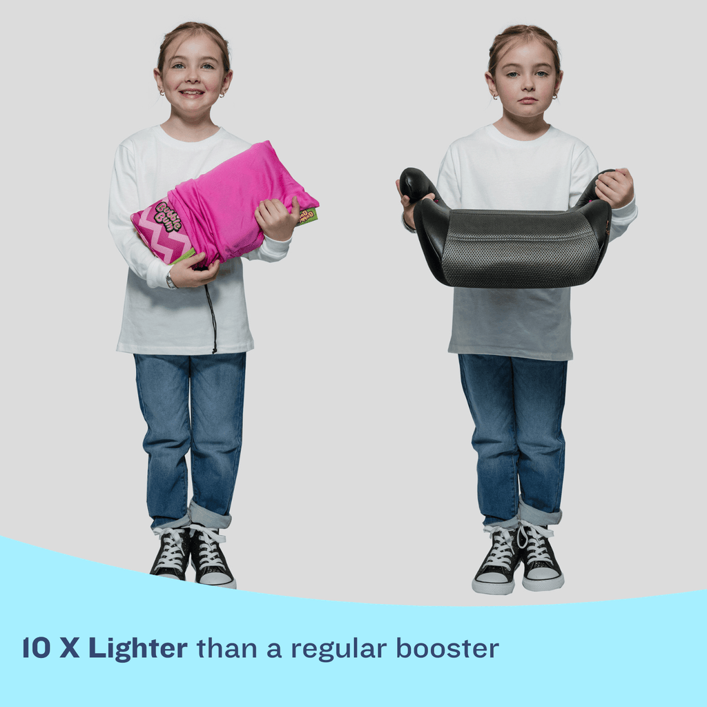 BubbleBum Inflatable Car Booster Seat - Travel Booster Seat - Pink Style ✔️ - Granted Quality 