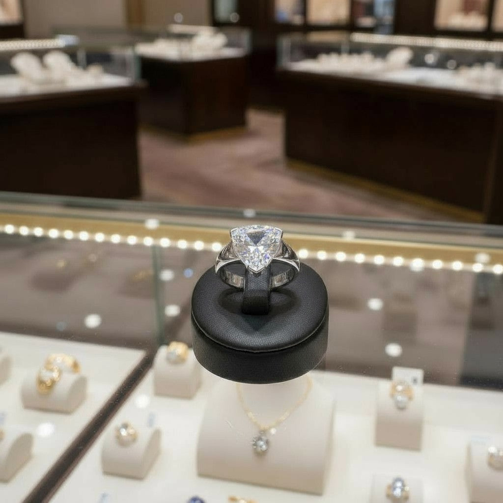 "Infinity" Trilliant Cut Ring Large 10mm - Granted Quality 