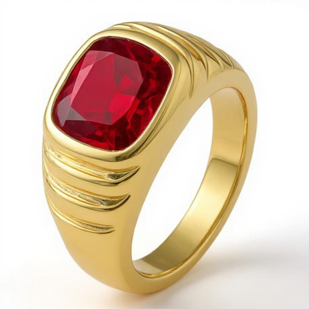 "Never Forgotten" Cushion Cut Ring (For Men) 10x11mm - Granted Quality 