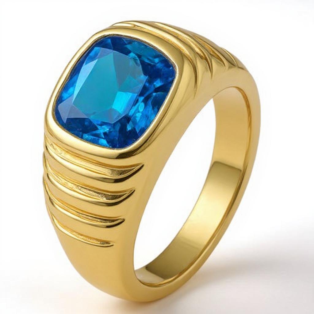 "Never Forgotten" Cushion Cut Ring (For Men) 10x11mm - Granted Quality 