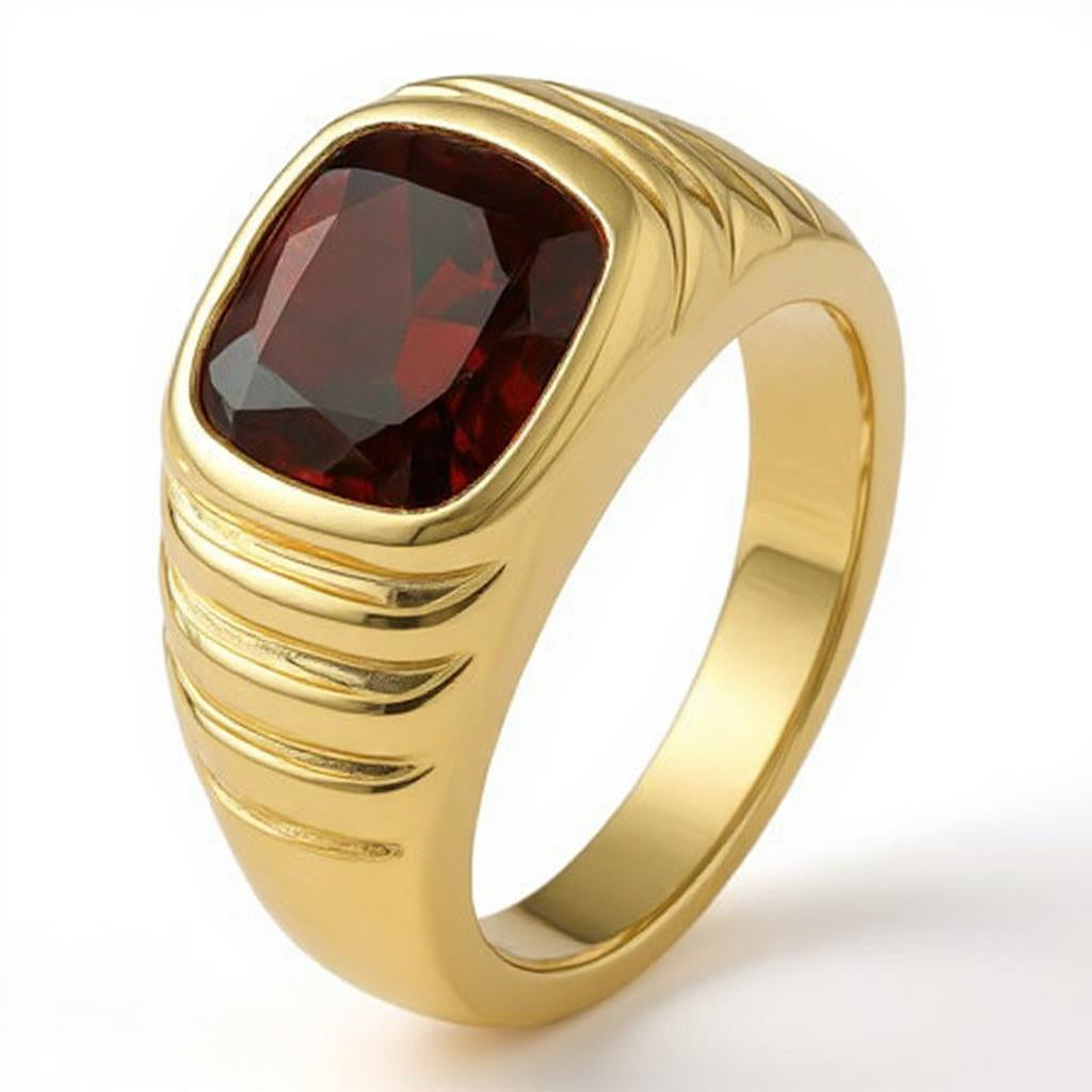 "Never Forgotten" Cushion Cut Ring (For Men) 10x11mm - Granted Quality 