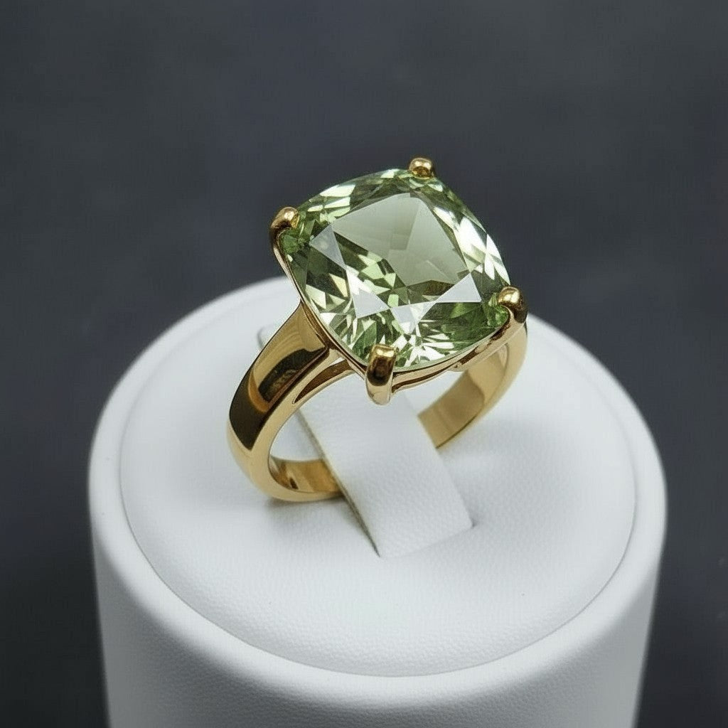 "Never Forgotten" Cushion Cut Ring Large 12x10mm - Granted Quality 