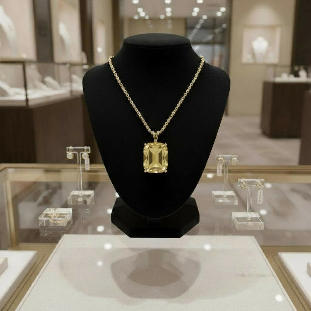 "Never Forgotten" Cushion Cut Pendant 16x12mm - Granted Quality 