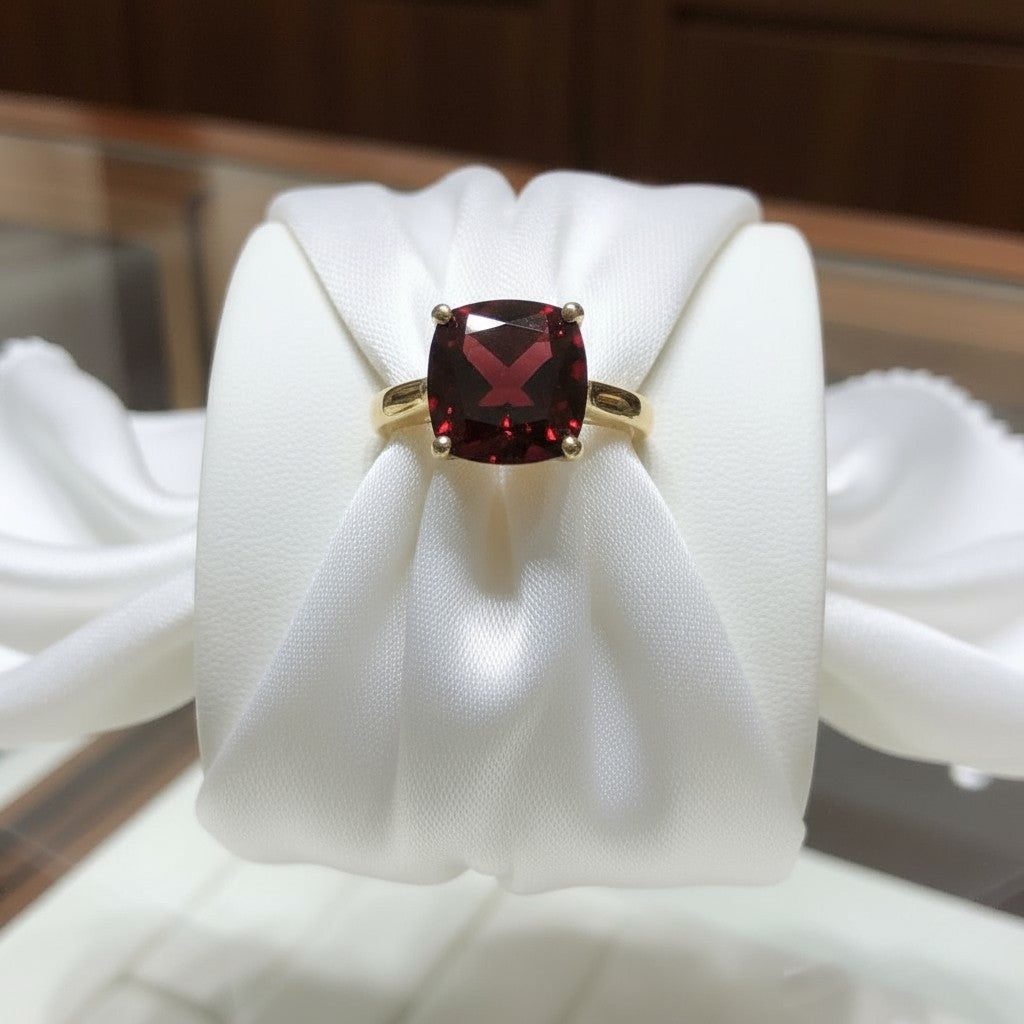 "Never Forgotten" Cushion Cut Ring Small 6x6mm - Granted Quality 