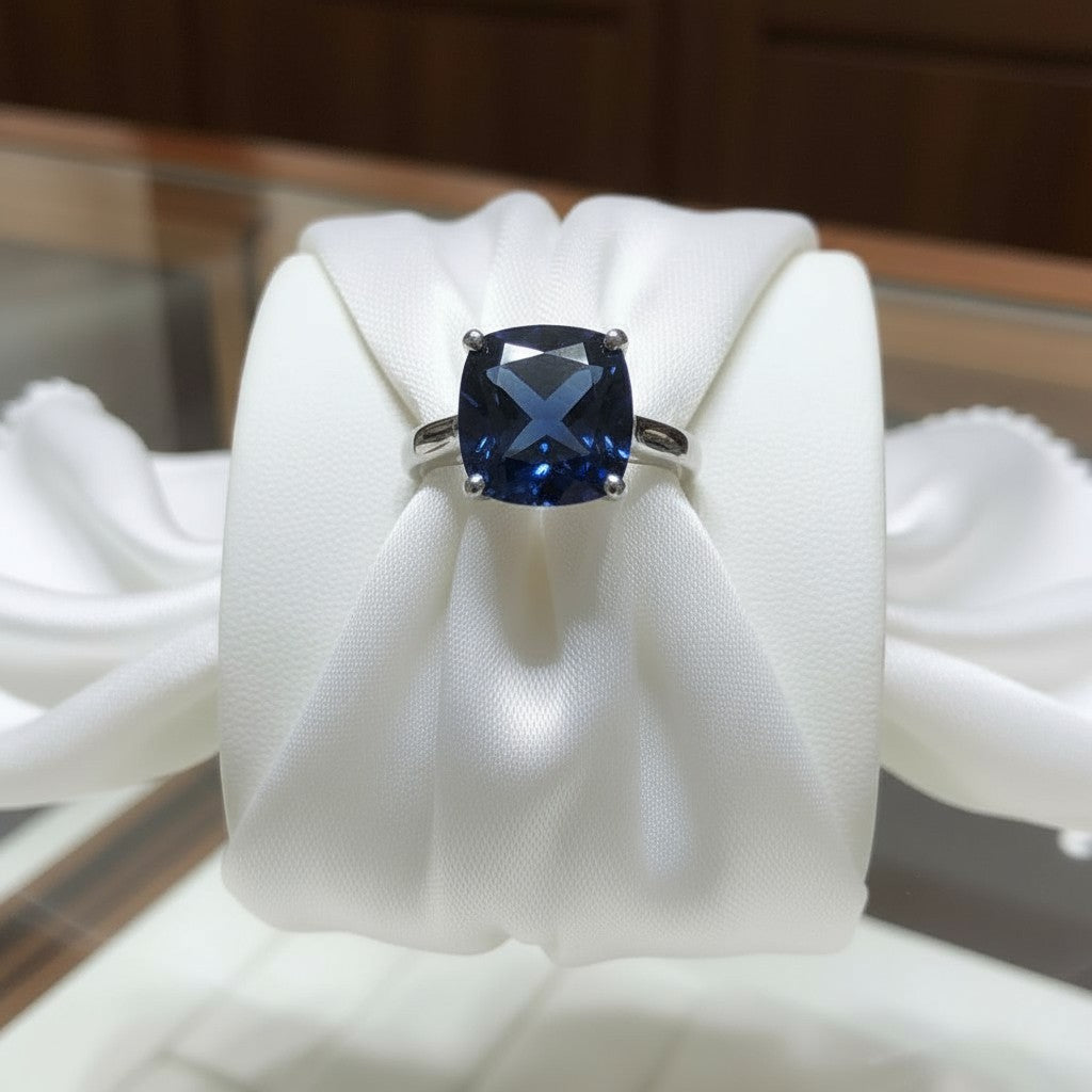 "Never Forgotten" Cushion Cut Ring Small 6x6mm - Granted Quality 