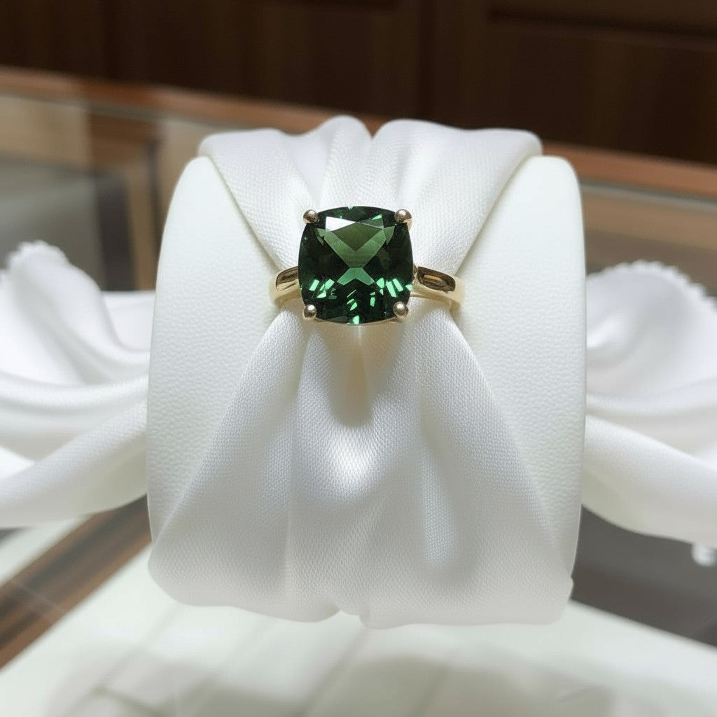 "Never Forgotten" Cushion Cut Ring Small 6x6mm - Granted Quality 