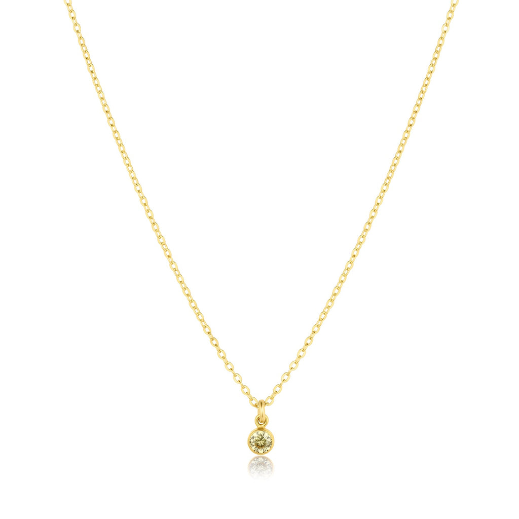 Birthstone Charm Necklace - Granted Quality 