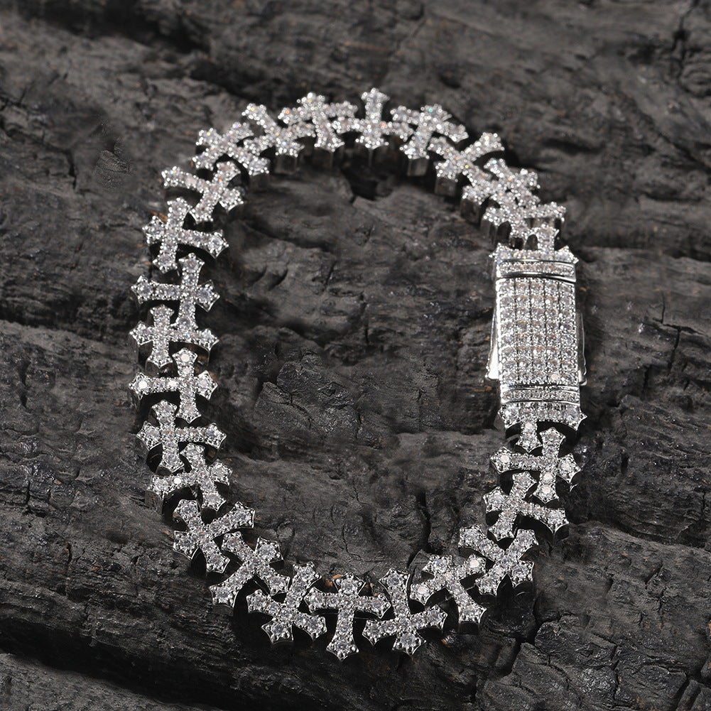 11.5MM cross bracelet - Granted Quality 