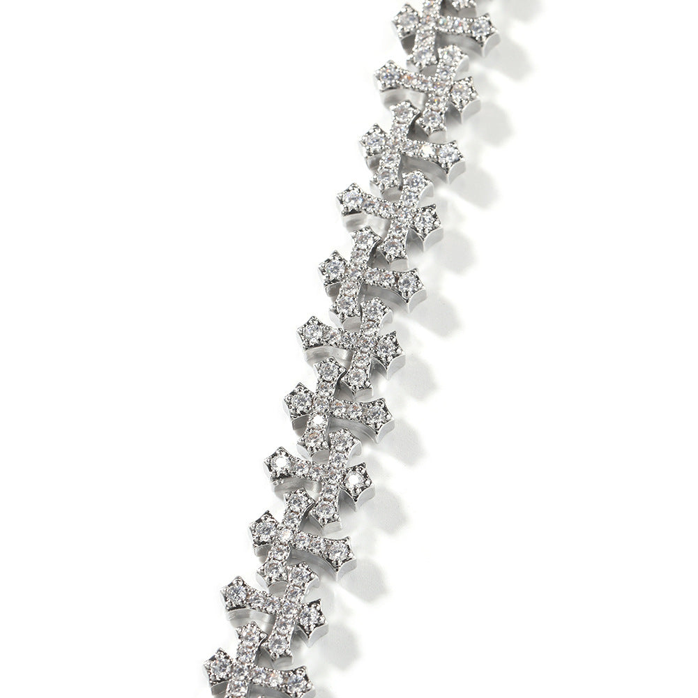 11.5MM cross bracelet - Granted Quality 