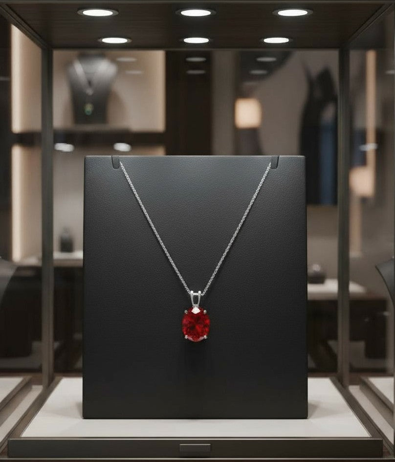 "Eternity" Oval Pendant 10x8mm - Granted Quality 