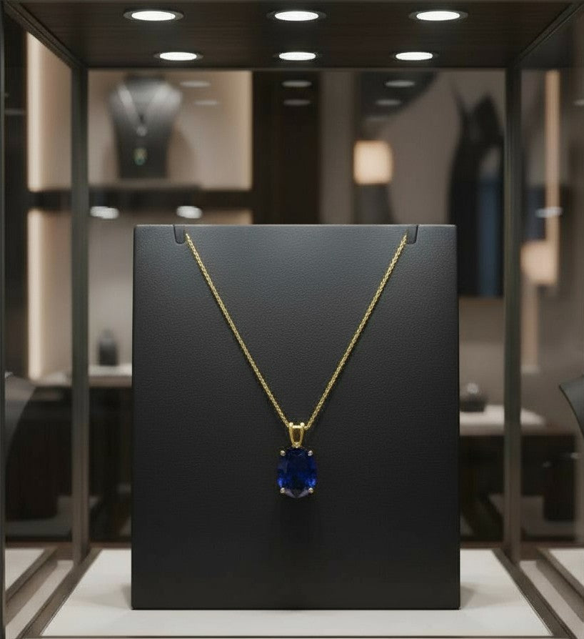 "Eternity" Oval Pendant 10x8mm - Granted Quality 