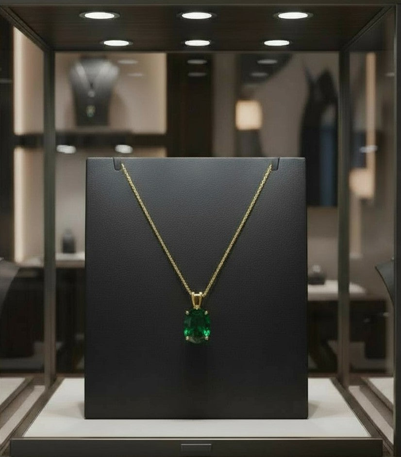 "Eternity" Oval Pendant 10x8mm - Granted Quality 