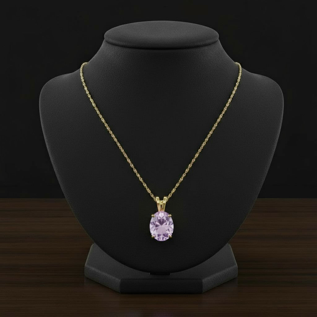 "Eternity" Oval Pendant 10x8mm - Granted Quality 