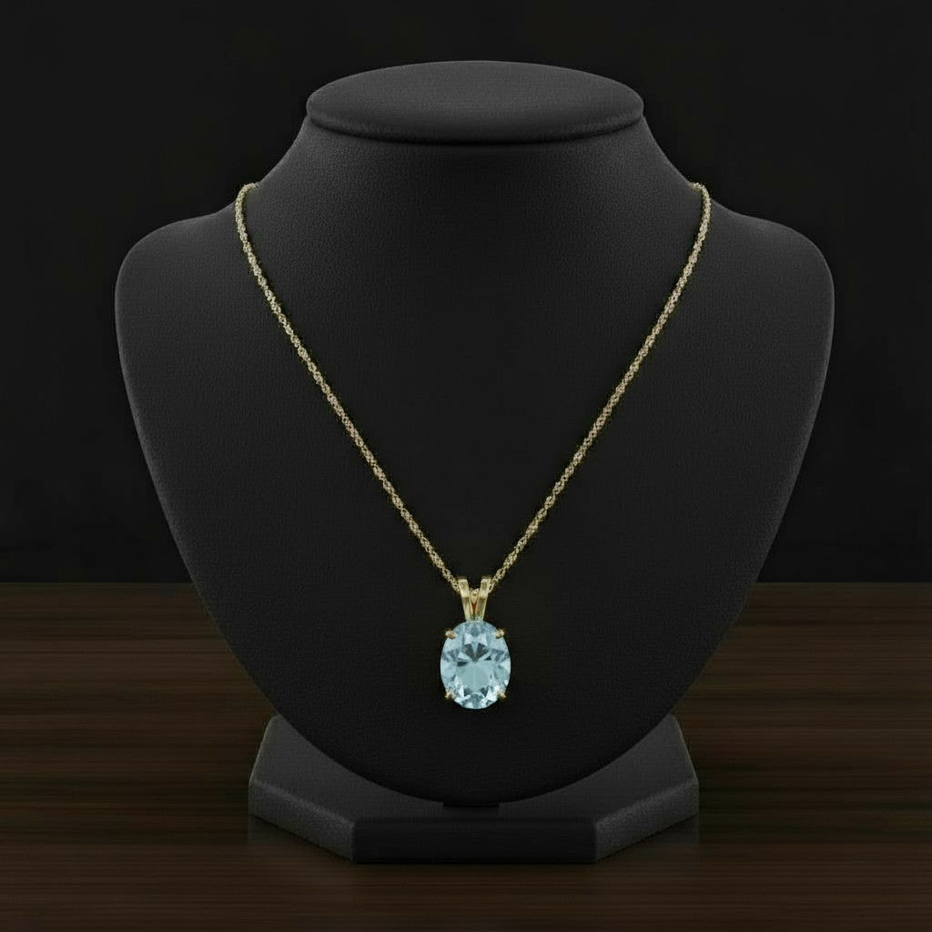 "Eternity" Oval Pendant 10x8mm - Granted Quality 